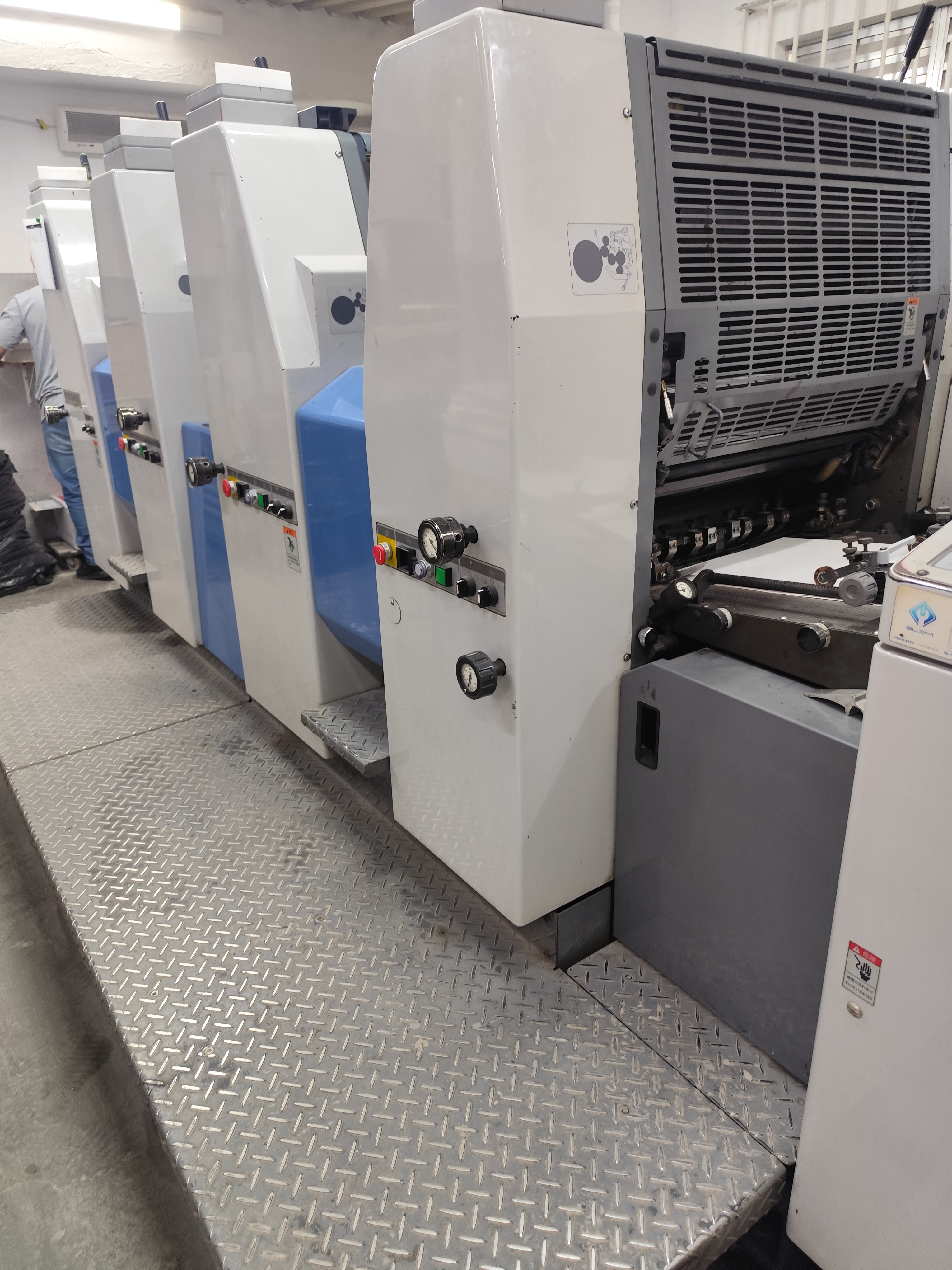 Vista da impressora usada na Druken Brasil